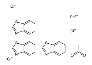 tris(benzothiazole-N)trichlororhodium(III) Structure