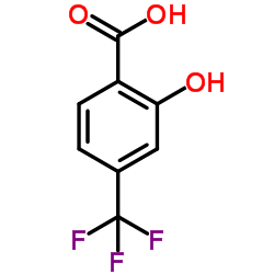 2-Hydroxy-4-(trifluoromethyl)(13C6)benzoic acid结构式