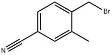 4-(bromomethyl)-3-methylbenzonitrile结构式