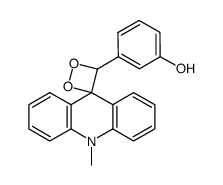 3-(10-methyl-10H-spiro[acridine-9,3'-[1,2]dioxetan]-4'-yl)phenol结构式