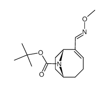 (1R,6R)-2-(Methoxyimino-methyl)-9-aza-bicyclo[4.2.1]non-2-ene-9-carboxylic acid tert-butyl ester Structure