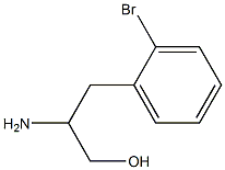 b-AMino-2-broMobenzenepropanol structure
