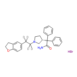 (R)-Darifenacin-d4 Hydrobromide Structure