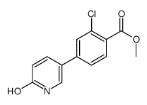 methyl 2-chloro-4-(6-oxo-1H-pyridin-3-yl)benzoate Structure