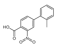 4-(2-methylphenyl)-2-nitrobenzoic acid结构式
