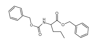 benzyl 2-(((benzyloxy)carbonyl)amino)pentanoate结构式