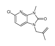 5-chloro-3-methyl-1-(2-methylprop-2-en-1-yl)-1,3-dihydro-2H-imidazo[4,5-b]pyridin-2-one Structure