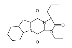 (S)-2-((3S,5aS,9aS,10aS)-3-甲基-1,4-二氧十氢吡嗪并[1,2-a]吲哚-2(1H)-基)戊酸乙酯 (培哚普利杂质)结构式