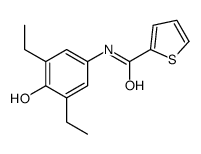 N-(3,5-diethyl-4-hydroxyphenyl)thiophene-2-carboxamide结构式