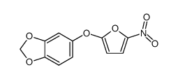 5-[(5-Nitro-2-furanyl)oxy]-1,3-benzodioxole Structure