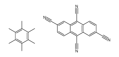 2,6,9,10-tetracyanoanthracene hexamethylbenzene complex Structure