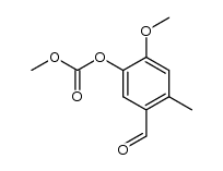 4-methoxy-5-methoxycarbonyloxy-2-methylbenzaldehyde结构式