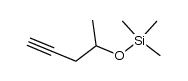 4-(trimethylsilyloxy)pent-1-yne结构式