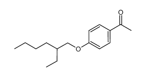 1-(4-((2-ethylhexyl)oxy)phenyl)ethan-1-one结构式