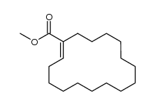 methyl (1Z)-cyclohexadec-1-ene-1-carboxylate Structure