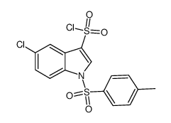 5-Chloro-1-(4-Methylbenzenesulfonyl)-1H-Indole-3-Sulfonyl Chloride picture