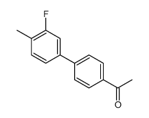 1-[4-(3-fluoro-4-methylphenyl)phenyl]ethanone structure