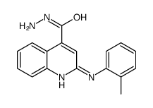 2-(2-methylanilino)quinoline-4-carbohydrazide Structure