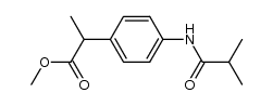 methyl 2-(4-isobutyramidophenyl)propanoate Structure