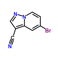 5-Bromopyrazolo[1,5-a]pyridine-3-carbonitrile Structure