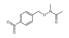 N-methyl-N-((4-nitrobenzyl)oxy)acetamide结构式