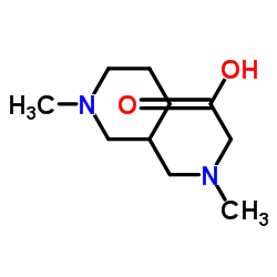 N-Methyl-N-[(1-methyl-3-piperidinyl)methyl]glycine结构式
