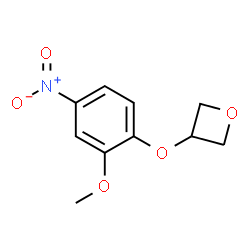 3-(2-Methoxy-4-nitrophenoxy)oxetane结构式