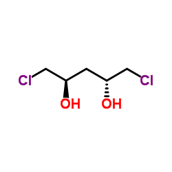 (2R,4R)-1,5-Dichloro-2,4-pentanediol Structure