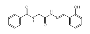 N'-salicylidene-N-(N-benzoylgycyl)hydrazide结构式