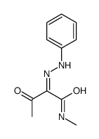 N-methyl-3-oxo-2-(phenylhydrazinylidene)butanamide Structure