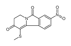 1-methylsulfanyl-8-nitro-3,4-dihydropyrido[1,2-b]isoindole-2,6-dione结构式