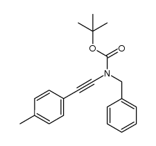 tert-butyl benzyl(p-tolylethynyl)carbamate结构式