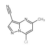 7-Chloro-5-methylpyrazolo[1,5-a]pyrimidine-3-carbonitrile Structure