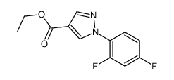 ethyl 1-(2,4-difluorophenyl)pyrazole-4-carboxylate结构式