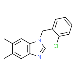 1-(2-chlorobenzyl)-5,6-dimethyl-1H-benzo[d]imidazole structure
