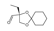 (R)-2-Ethyl-1,4-dioxa-spiro[4.5]decane-2-carbaldehyde结构式