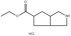 Ethyl hexahydrocyclopenta[c]pyrrole-5-carboxylate hydrochloride picture