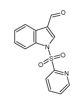 1-(pyridin-2-ylsulfonyl)-1H-indole-3-carbaldehyde Structure