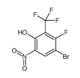 4-bromo-3-fluoro-6-nitro-2-(trifluoromethyl)phenol结构式