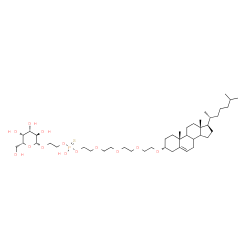 O-(11-(5-cholesten-3-yloxy)3,6,9-trioxaundecyl) O-(2-(galactopyranosyloxy)ethyl) phosphorothioate Structure