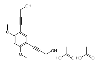 acetic acid,3-[5-(3-hydroxyprop-1-ynyl)-2,4-dimethoxyphenyl]prop-2-yn-1-ol Structure