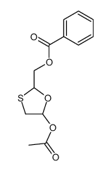 5-(Acetyloxy)-1,3-oxathiolane-2-Methanol Benzoate结构式