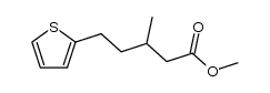 3-methyl-5-thiophen-2-yl-pentanoic acid methyl ester Structure