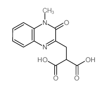 Propanedioic acid,2-[(3,4-dihydro-4-methyl-3-oxo-2-quinoxalinyl)methyl]-结构式