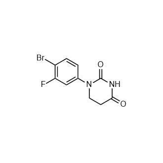 1-(4-Bromo-3-fluorophenyl)dihydropyrimidine-2,4(1H,3H)-dione structure