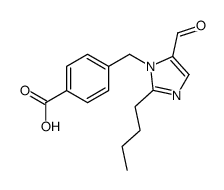 4-[(2-butyl-5-formylimidazol-1-yl)methyl]benzoic acid structure