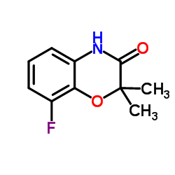 8-Fluoro-2,2-dimethyl-2H-1,4-benzoxazin-3(4H)-one Structure