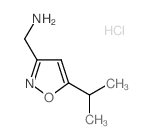 [(5-Isopropylisoxazol-3-yl)methyl]amine hydrochloride Structure