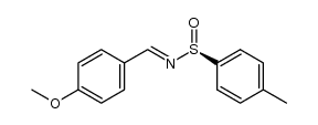 (S,E)-4-methyl-N-(4-methoxybenzylidene)benzenesulfinamide结构式