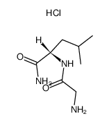H-Gly-Leu-NH2 · HCl结构式